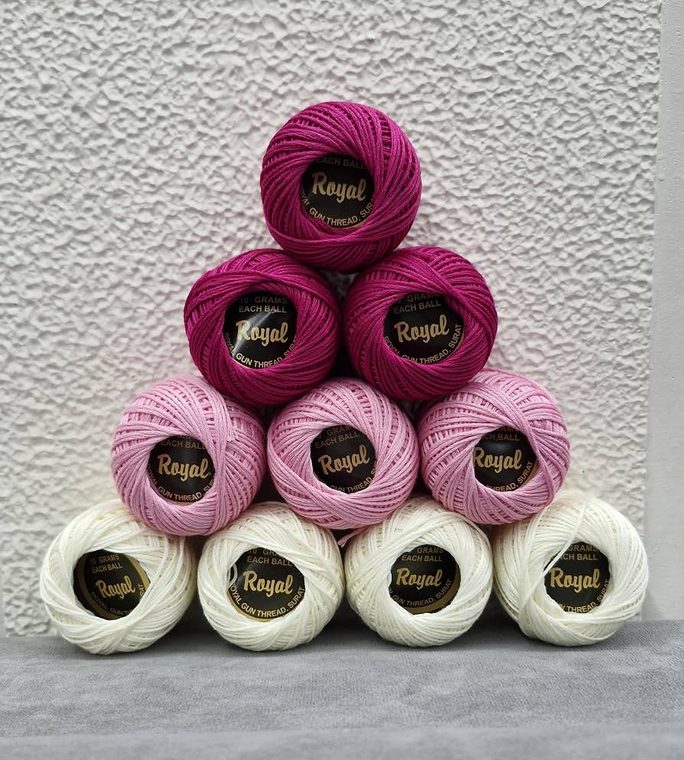 Royal Gun Thread cotton crochet thread balls